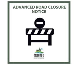 Advanced Road Closure - Allen Road & Cromwell Road - 14th - 15th September 