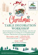 🎄 Floral Christmas Table Decoration Workshop🎄