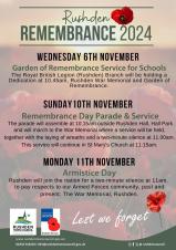 Rushden to Observe Remembrance Day with a Series of Events and Annual Parade